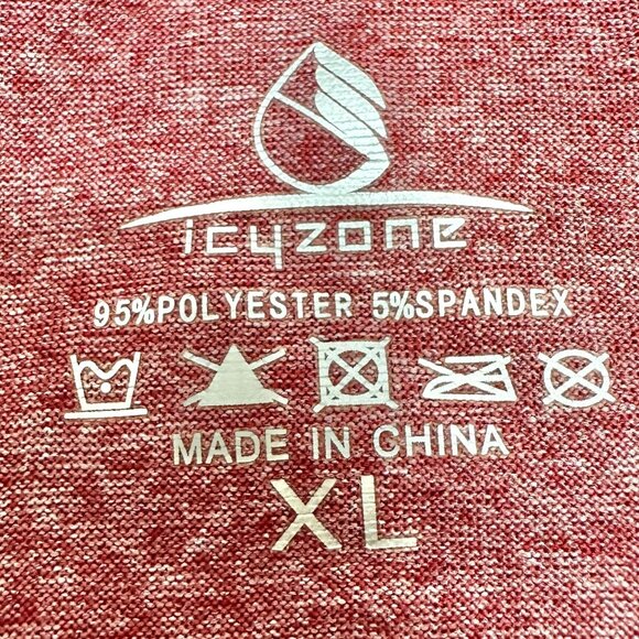 Icyzone Set Of 3 Racerback Tank Tops Womens XL Red Green Gray Athletic Wear - Picture 5 of 10